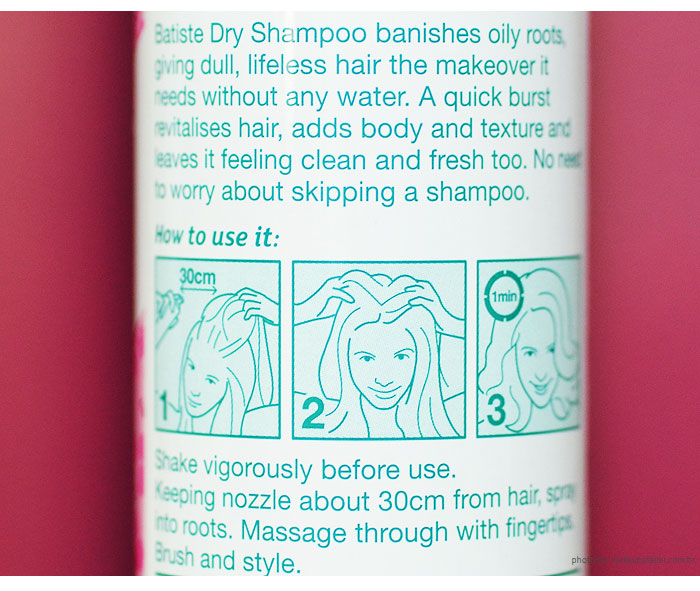 como usar shampoo seco