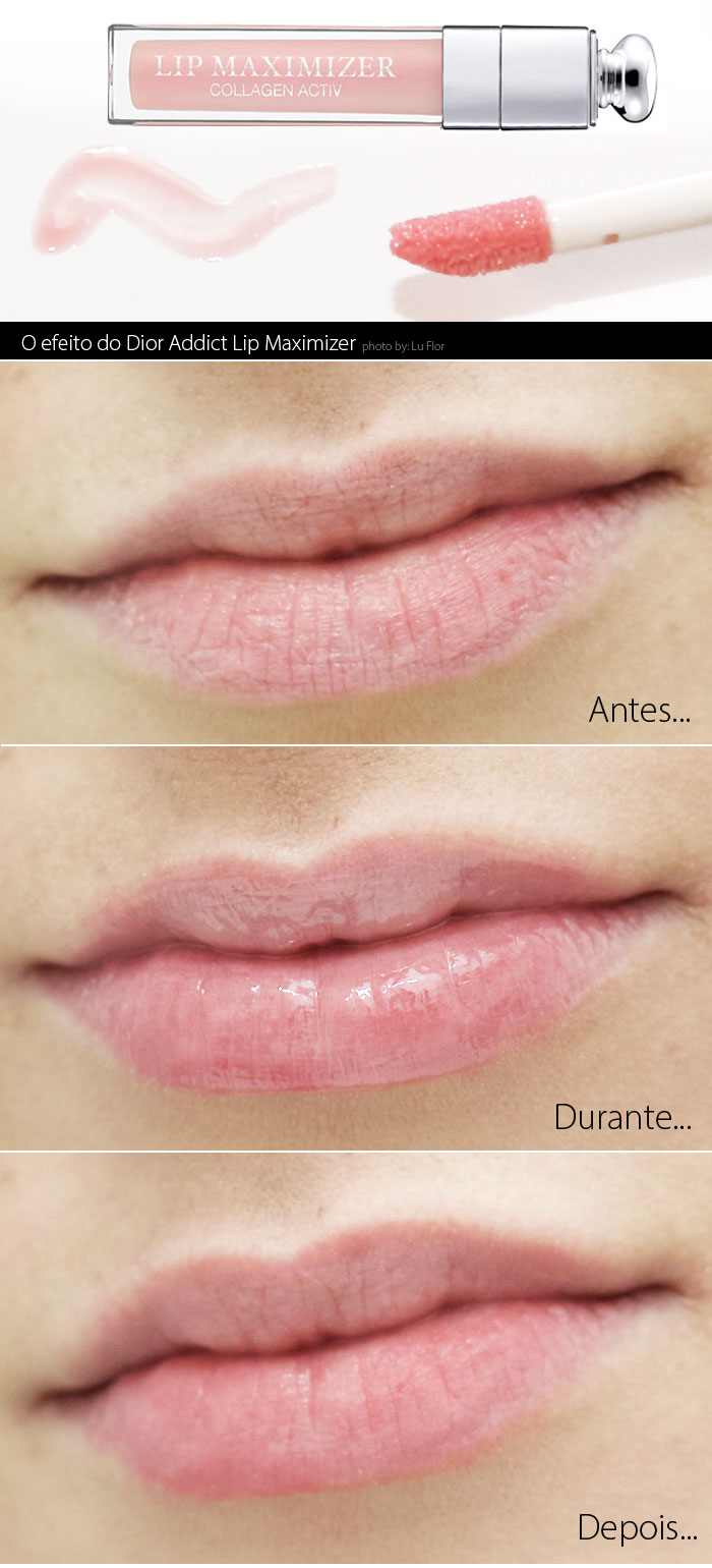 Dior Addict Lip Maximizer Antes e Depois