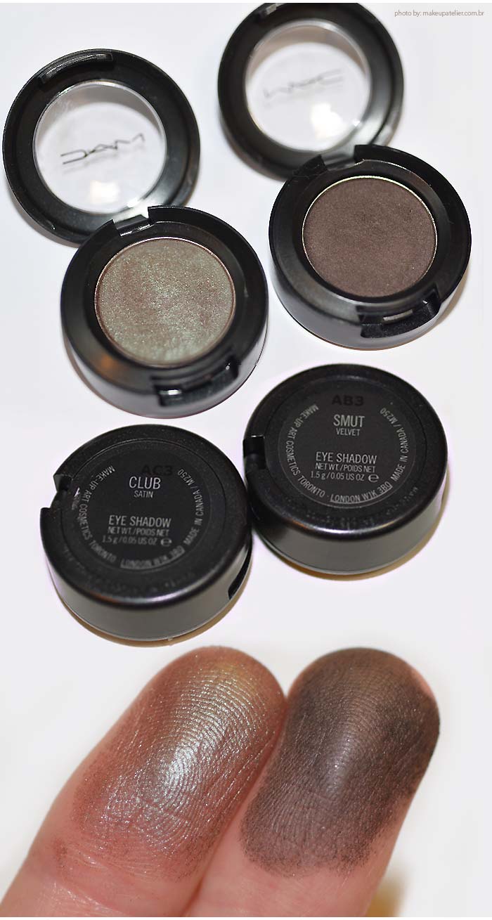 sombras da MAC - Cores smut e Club