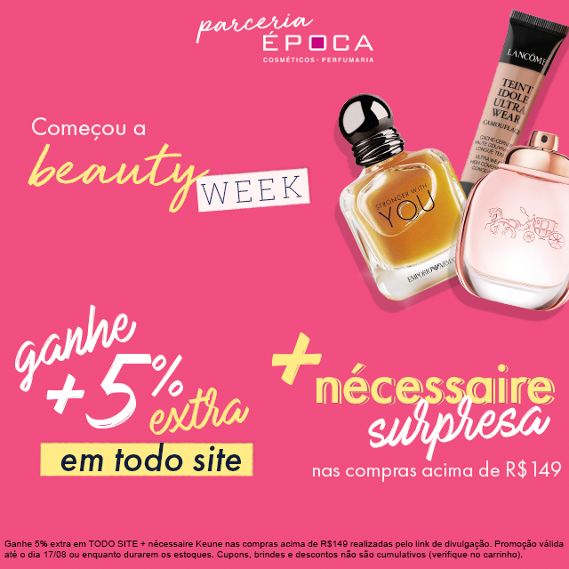 Beauty Week na Época com descontos extra + brindes para os leitores do Makeup Atelier