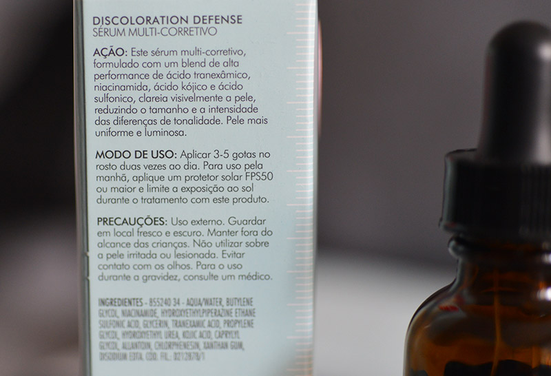 Discoloration defense Skinceuticals resenha