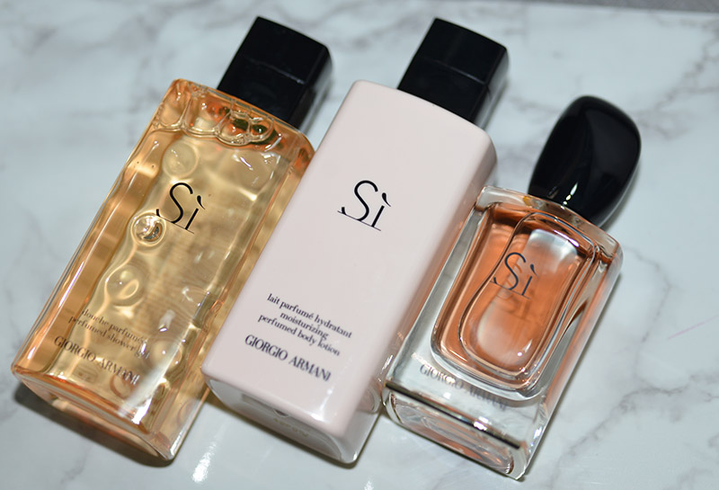 Perfumando | Sì Giorgio Armani | Perfume, gel de banho e hidratante
