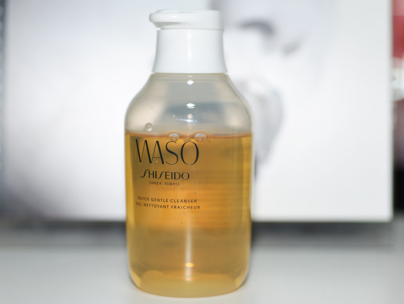 Testando limpador Waso Quick Gentle Cleanser Gel da Shiseido