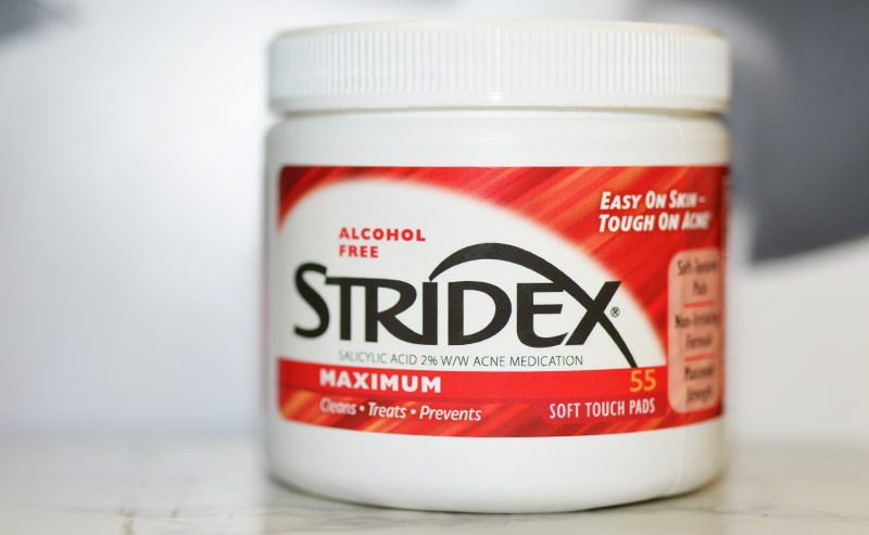 Stridex pads | ácido salicílico para peles com acne