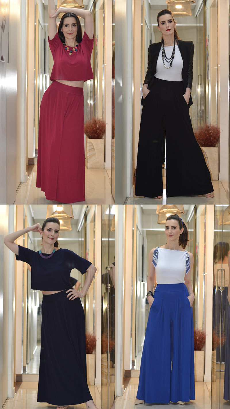 Nossa nova coleção #MODAporCiMa | Pantalona, saia longa e novas blusas