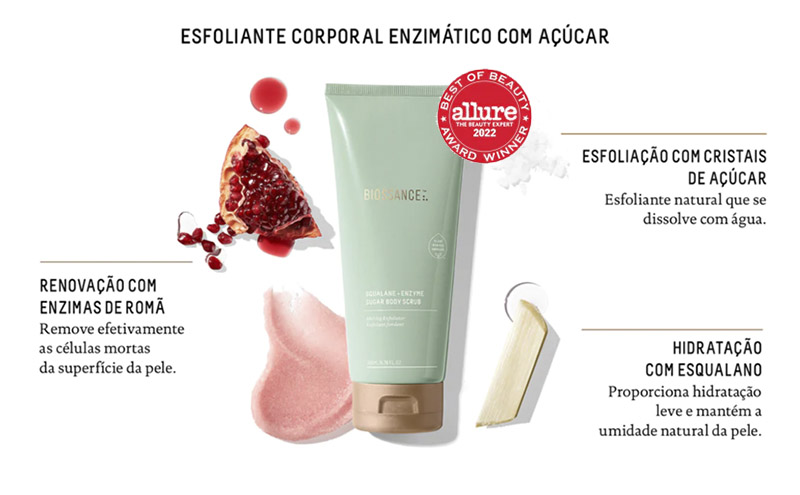 Testando o novo Esfoliante Corporal enzimático da Biossance