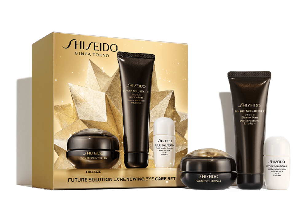 Linha Future Solution da Shiseido com muitos brindes